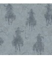 4142-72637 - Stockman Silhouette Blue Wallpaper-Chesapeake