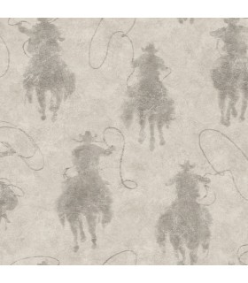 4142-72639 - Stockman Silhouette Grey Wallpaper-Chesapeake