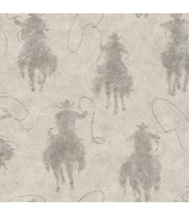 4142-72639 - Stockman Silhouette Grey Wallpaper-Chesapeake