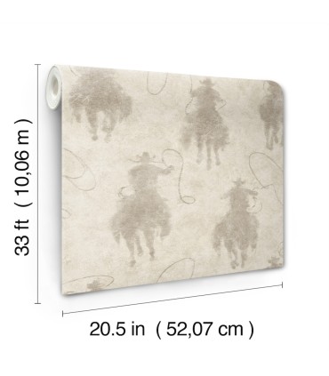 4142-72638 - Stockman Silhouette Light Grey Wallpaper-Chesapeake
