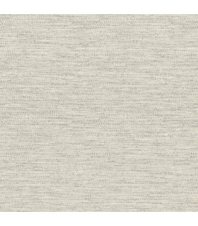 4142-72648 - Wool Texture Pewter Wallpaper-Chesapeake