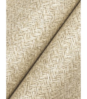 4142-72641 - Woven Basket Khaki Wallpaper-Chesapeake