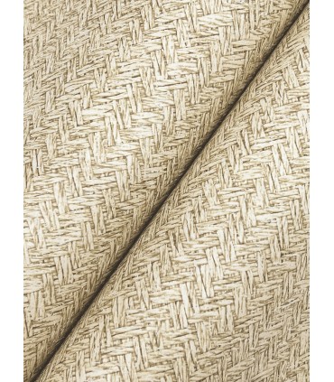4142-72641 - Woven Basket Khaki Wallpaper-Chesapeake