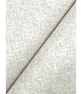 4142-72643 - Woven Basket White Wallpaper-Chesapeake