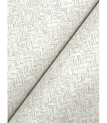 4142-72643 - Woven Basket White Wallpaper-Chesapeake