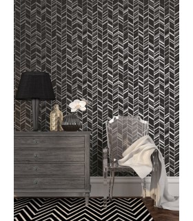 G67716 - Glitter Chevrons Wallpaper-Special FX 2 by Galerie