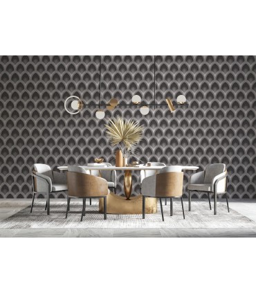 G68084 - Nouveau Scallop Wallpaper-Special FX 2 by Galerie