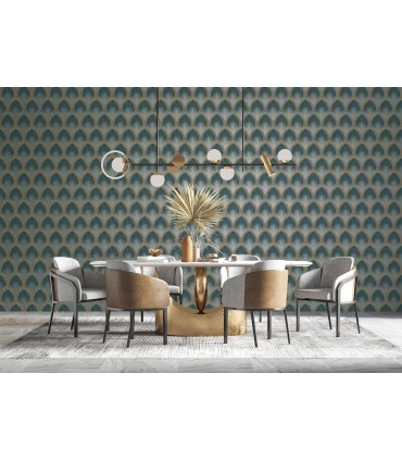 G68085 - Nouveau Scallop Wallpaper-Special FX 2 by Galerie