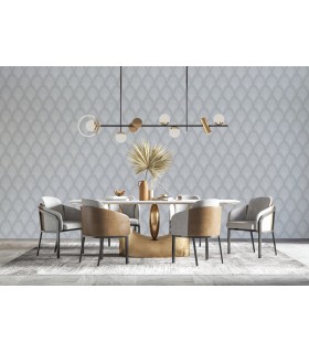 G68086 - Nouveau Scallop Wallpaper-Special FX 2 by Galerie