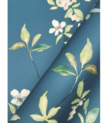 ZA8072 - April Blossom Cobalt Wallpaper-Tea Garden 2