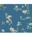 ZA8072 - April Blossom Cobalt Wallpaper-Tea Garden 2