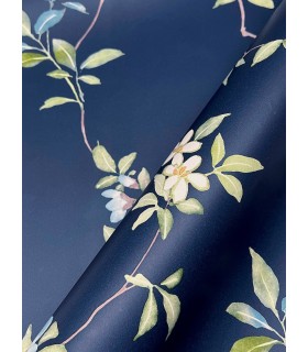 ZA8071 - April Blossom Navy Wallpaper-Tea Garden 2
