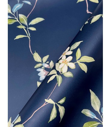 ZA8071 - April Blossom Navy Wallpaper-Tea Garden 2
