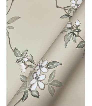 ZA8075 - April Blossom Taupe Wallpaper-Tea Garden 2