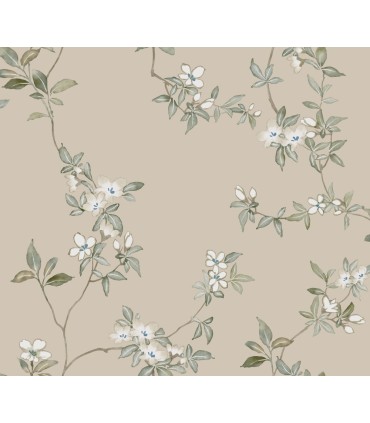 ZA8075 - April Blossom Taupe Wallpaper-Tea Garden 2