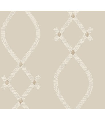 ZA8034 - Ellena Beige Wallpaper-Tea Garden 2