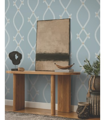ZA8035 - Ellena Blue Wallpaper-Tea Garden 2