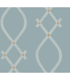 ZA8035 - Ellena Blue Wallpaper-Tea Garden 2