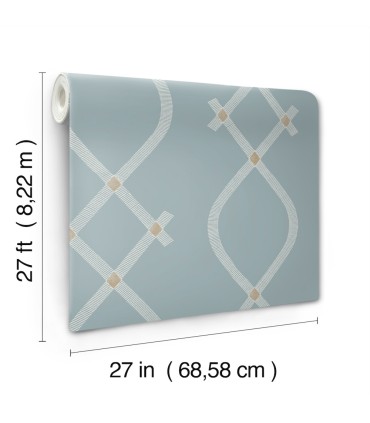 ZA8035 - Ellena Blue Wallpaper-Tea Garden 2