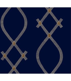 ZA8032 - Ellena Navy Wallpaper-Tea Garden 2