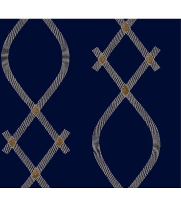 ZA8032 - Ellena Navy Wallpaper-Tea Garden 2