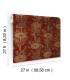 ZA8019 - French Marigold Red & Gold Wallpaper-Tea Garden 2