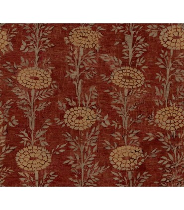 ZA8019 - French Marigold Red & Gold Wallpaper-Tea Garden 2