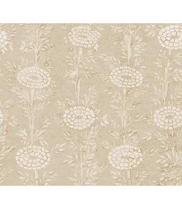 ZA8018 - French Marigold Taupe & Gold Wallpaper-Tea Garden 2
