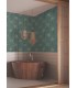 AF6519 - French Marigold Teal Green & Gold Wallpaper-Tea Garden 2