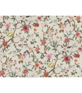ZA8039 - Kimora's Garden Ivory Wallpaper-Tea Garden 2