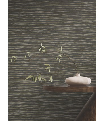 ZA8041 - Lotus Weave Charcoal Wallpaper-Tea Garden 2