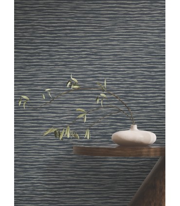 ZA8042 - Lotus Weave Navy Wallpaper-Tea Garden 2