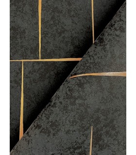 ZA8054 - Malia Gold & Black Wallpaper-Tea Garden 2