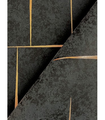 ZA8054 - Malia Gold & Black Wallpaper-Tea Garden 2