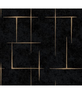 ZA8054 - Malia Gold & Black Wallpaper-Tea Garden 2