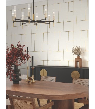 ZA8053 - Malia Gold & White Wallpaper-Tea Garden 2