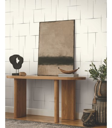 ZA8055 - Malia Grey & White Wallpaper-Tea Garden 2