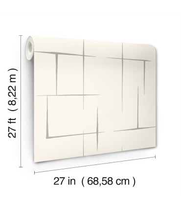 ZA8055 - Malia Grey & White Wallpaper-Tea Garden 2