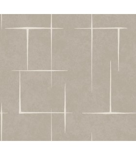 ZA8052 - Malia White & Taupe Wallpaper-Tea Garden 2