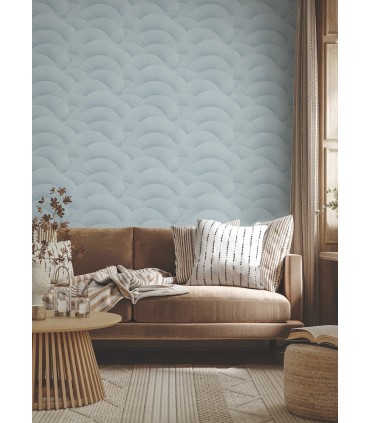 ZA8025 - Morning Shell Blue Wallpaper-Tea Garden 2