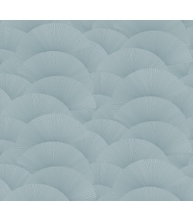 ZA8025 - Morning Shell Blue Wallpaper-Tea Garden 2