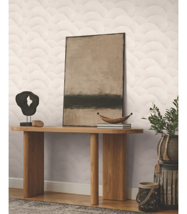 ZA8026 - Morning Shell Blush Wallpaper-Tea Garden 2