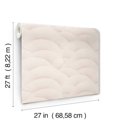 ZA8026 - Morning Shell Blush Wallpaper-Tea Garden 2