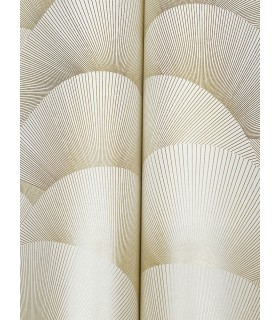 ZA8021 - Morning Cream & Gold Wallpaper-Tea Garden 2