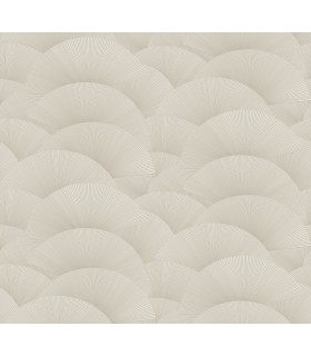 ZA8024 - Morning Shell Taupe & Gold Wallpaper-Tea Garden 2