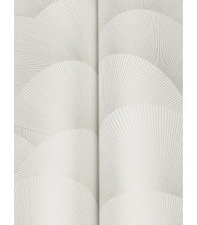 ZA8023 - Morning Shell White & Silver Wallpaper-Tea Garden 2