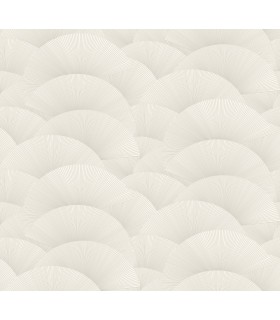 ZA8023 - Morning Shell White & Silver Wallpaper-Tea Garden 2