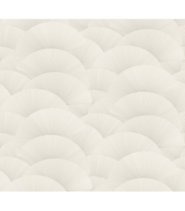 ZA8023 - Morning Shell White & Silver Wallpaper-Tea Garden 2