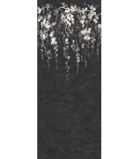 ZA8058M - Sakura Blooms Black Wall Mural-Tea Garden 2