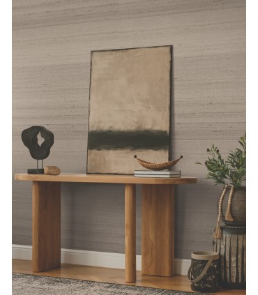 ZA8004 - Saori Taupe Silk Specialty Wallpaper-Tea Garden 2